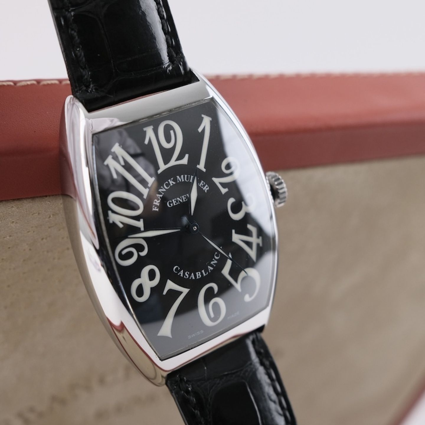 Franck Muller Casablanca 6850 (Onbekend (willekeurig serienummer)) - Zwart wijzerplaat 35mm Staal (2/8)