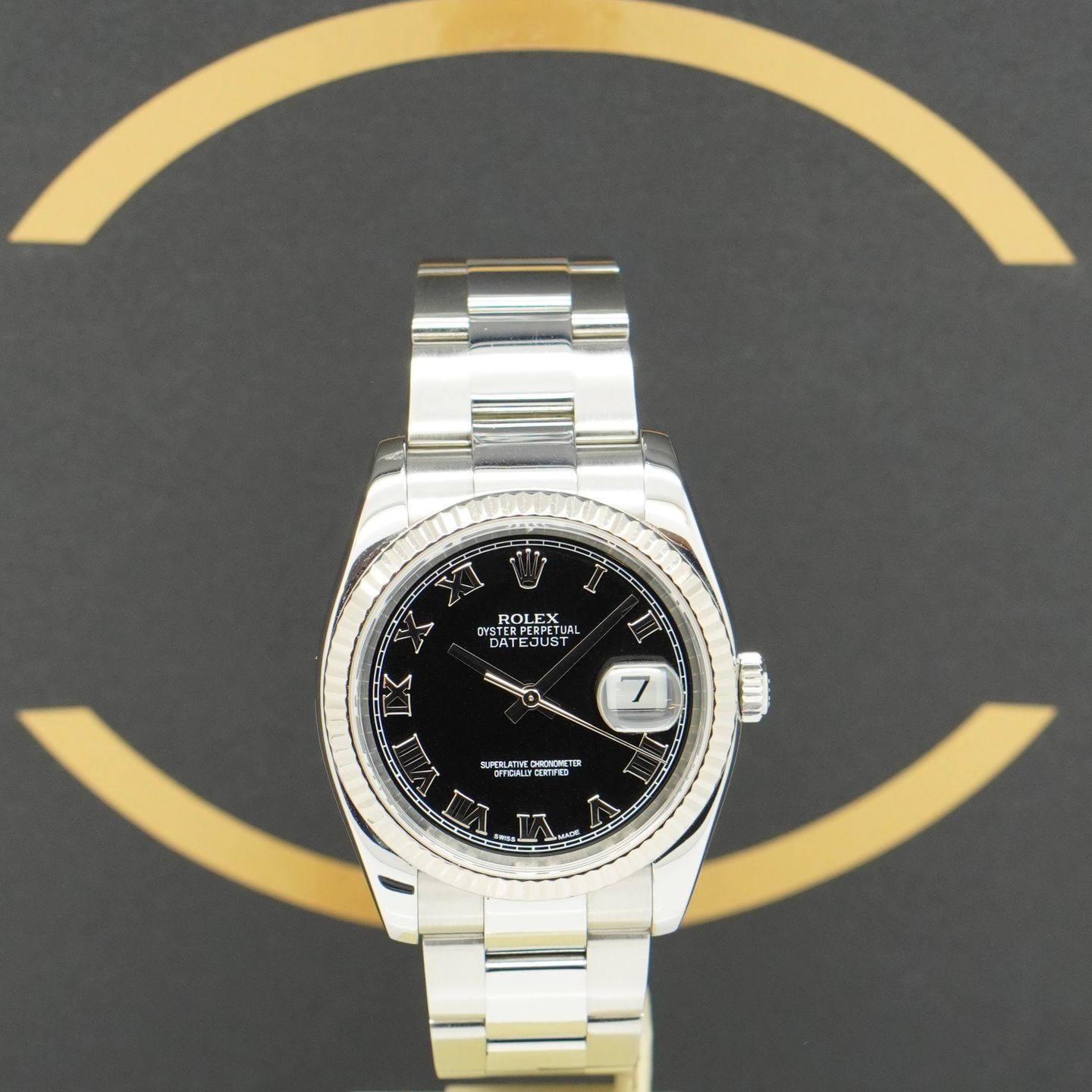 Rolex Datejust 36 116234 (2005) - Black dial 36 mm Steel case (1/7)