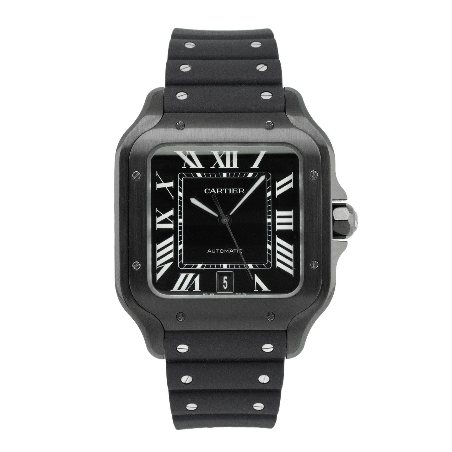 Cartier Santos WSSA0039 (2022) - Black dial 40 mm Steel case (1/5)