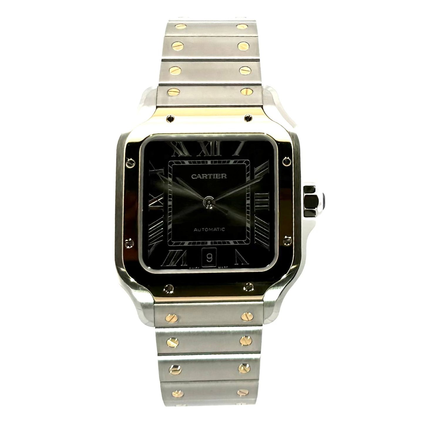 Cartier Santos W3013456 (2024) - Zwart wijzerplaat 35mm Staal (1/7)