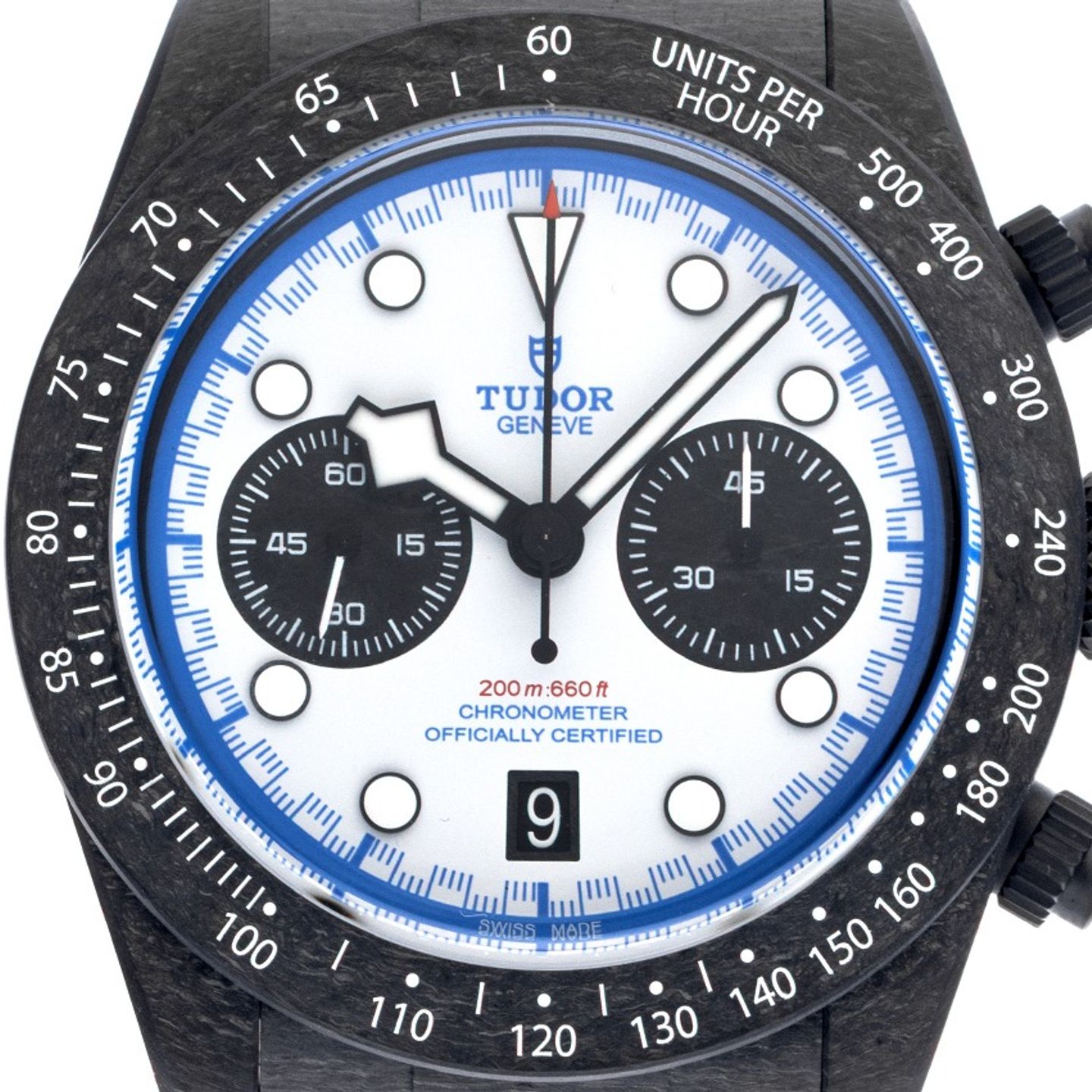 Tudor Black Bay Chrono 79377KN (2025) - White dial 42 mm Carbon case (1/7)