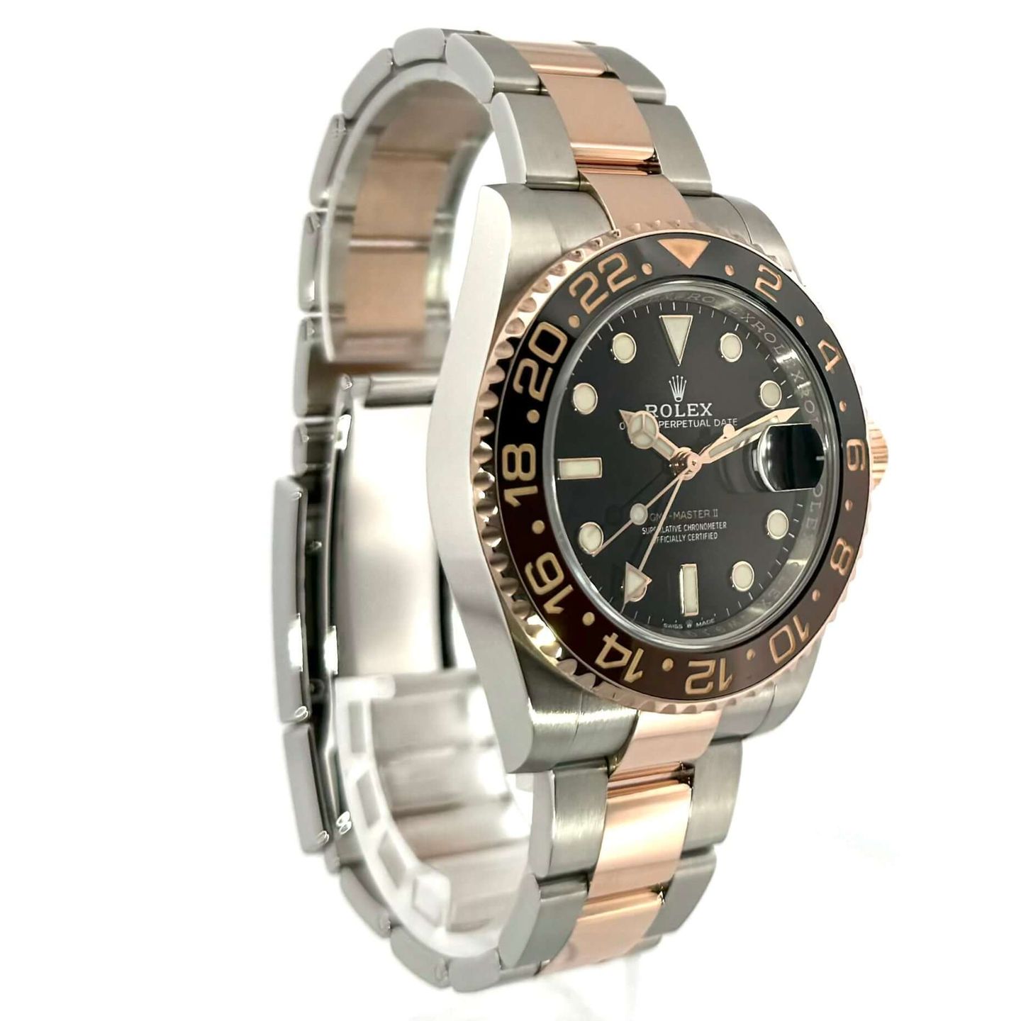 Rolex GMT-Master II 126711CHNR (2021) - Black dial 40 mm Gold/Steel case (4/8)