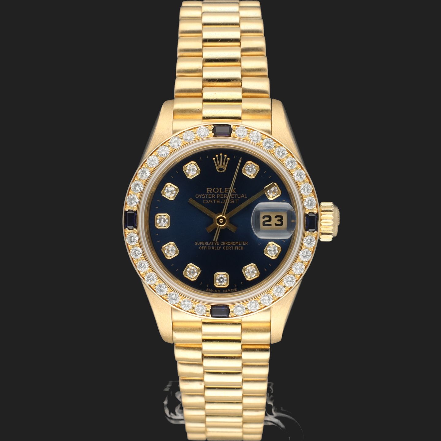 Rolex Lady-Datejust 69088 (1999) - 26 mm Yellow Gold case (3/8)
