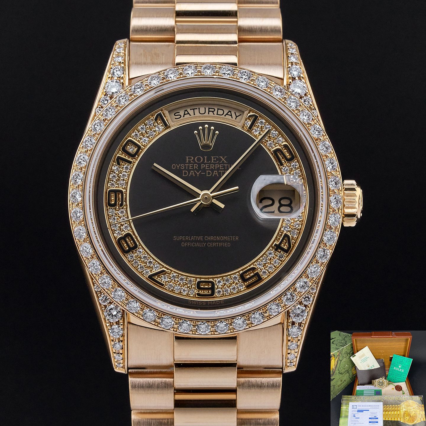 Rolex Day-Date 36 18388 (1994) - 36mm Geelgoud (1/8)