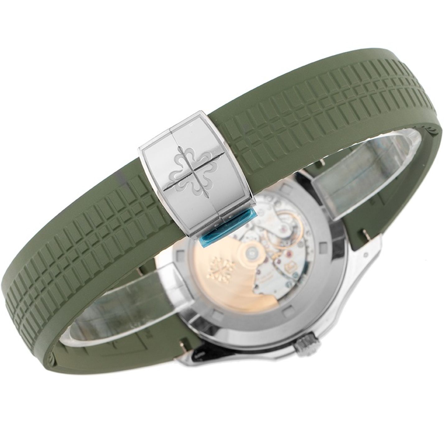 Patek Philippe Aquanaut 5168G-010 (2020) - Groen wijzerplaat 42mm Witgoud (6/6)