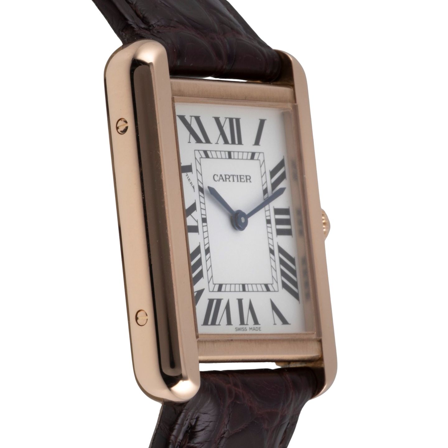 Cartier Tank Solo W5200024 (Unknown (random serial)) - Silver dial 31 mm Rose Gold case (7/8)