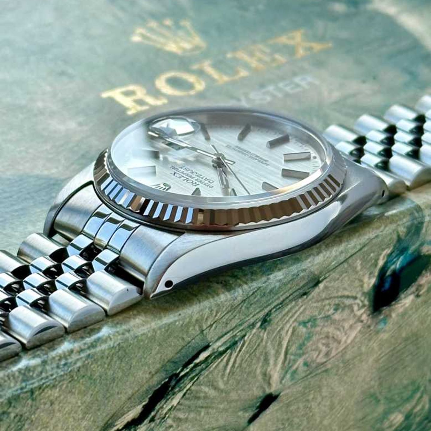 Rolex Datejust 36 16234 (1988) - Zilver wijzerplaat 36mm Staal (8/8)