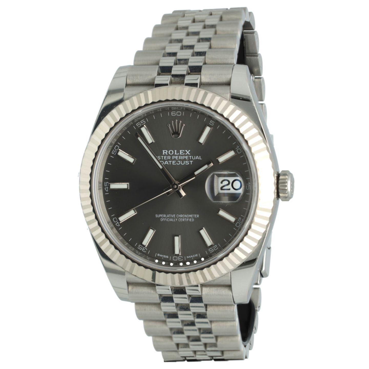 Rolex Datejust 41 126334 (2017) - Grey dial 41 mm Steel case (2/14)