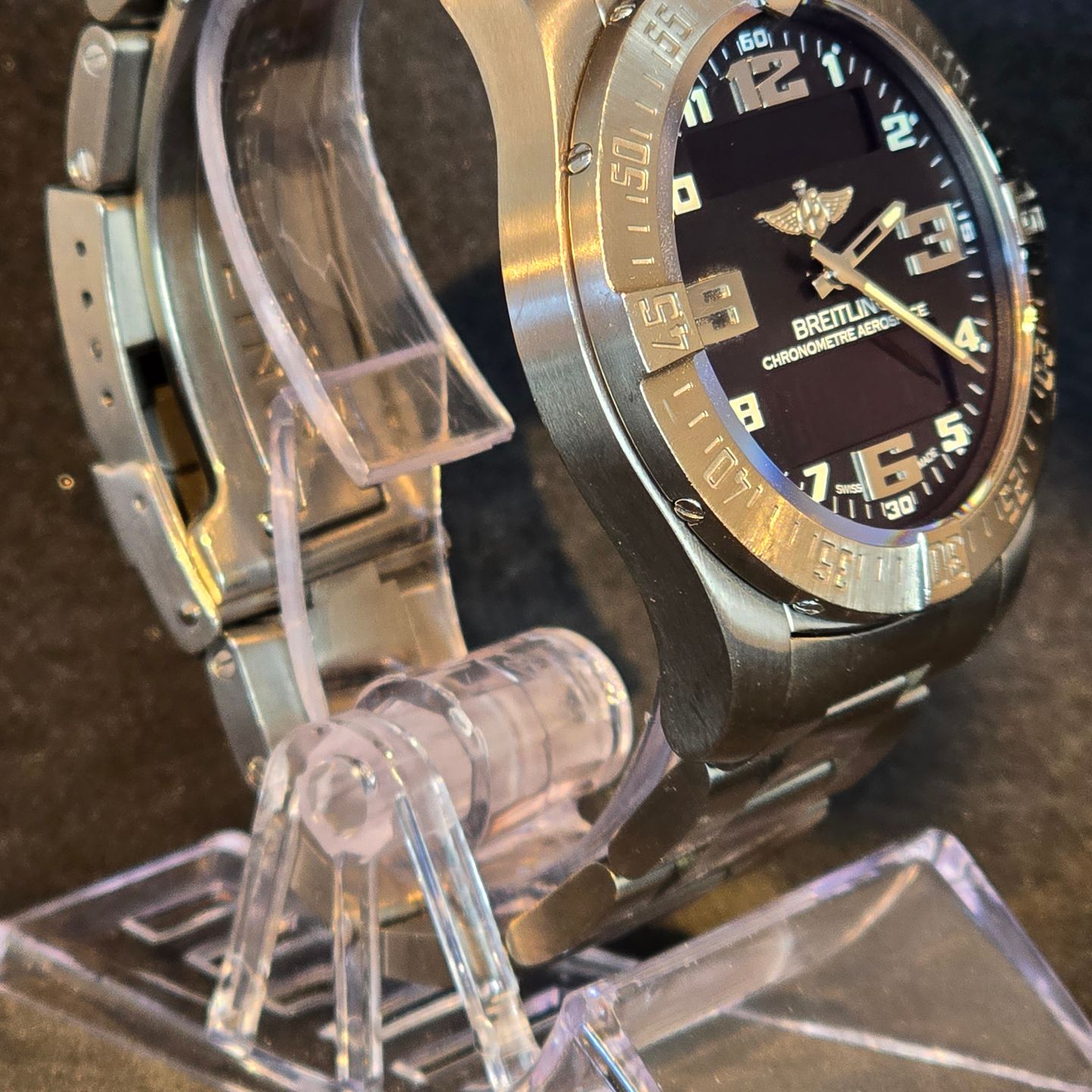 Breitling Aerospace EVO E79363 (Unknown (random serial)) - Black dial 43 mm Titanium case (3/8)