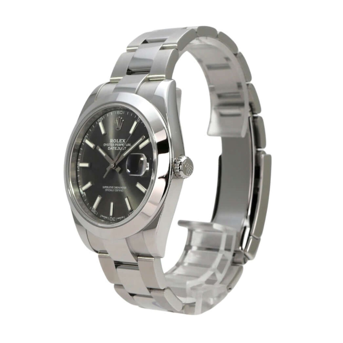 Rolex Datejust 41 126300 (2018) - Grey dial 41 mm Steel case (3/8)