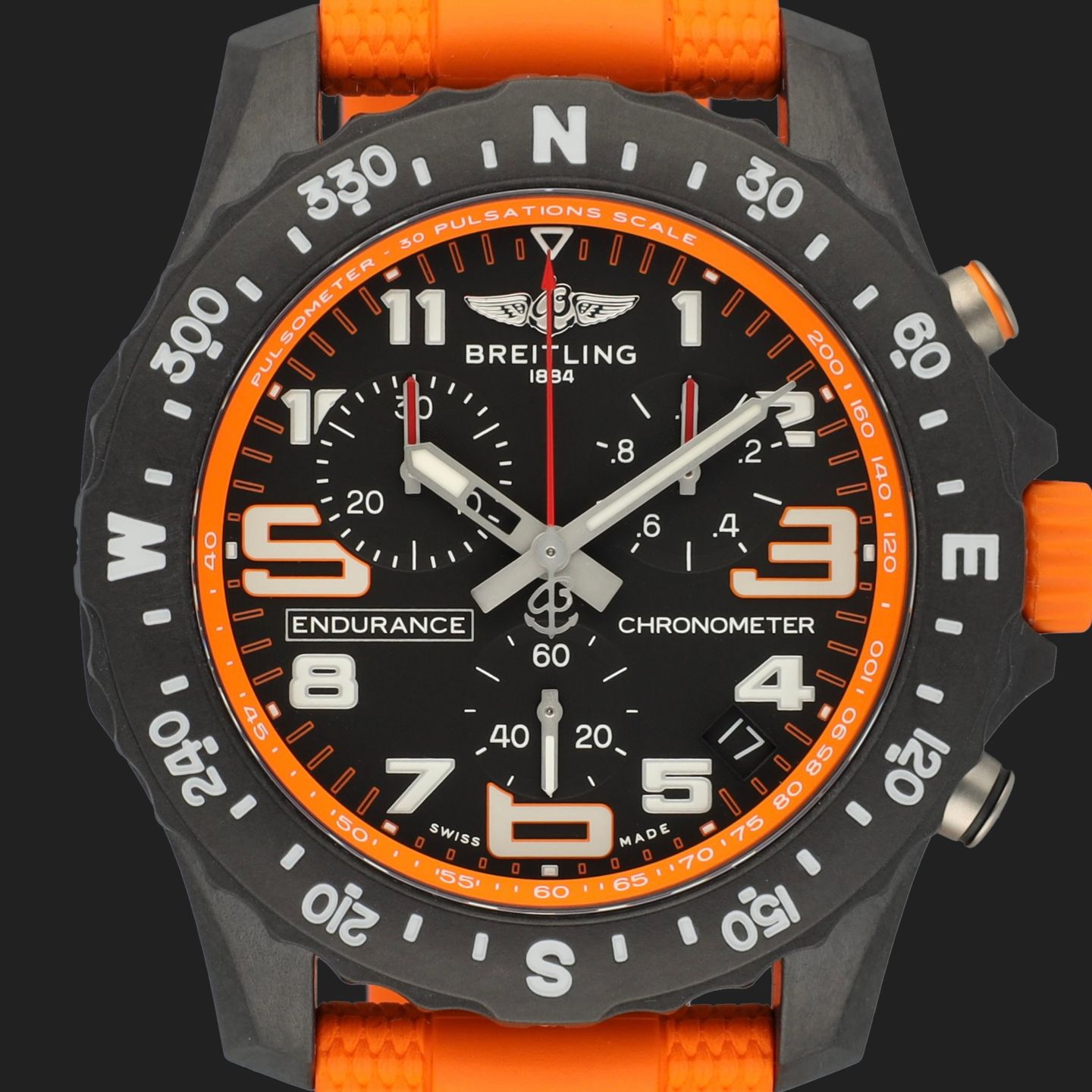 Breitling Endurance Pro X82310A51B1S2 (2024) - Zwart wijzerplaat 45mm Plastic (2/8)