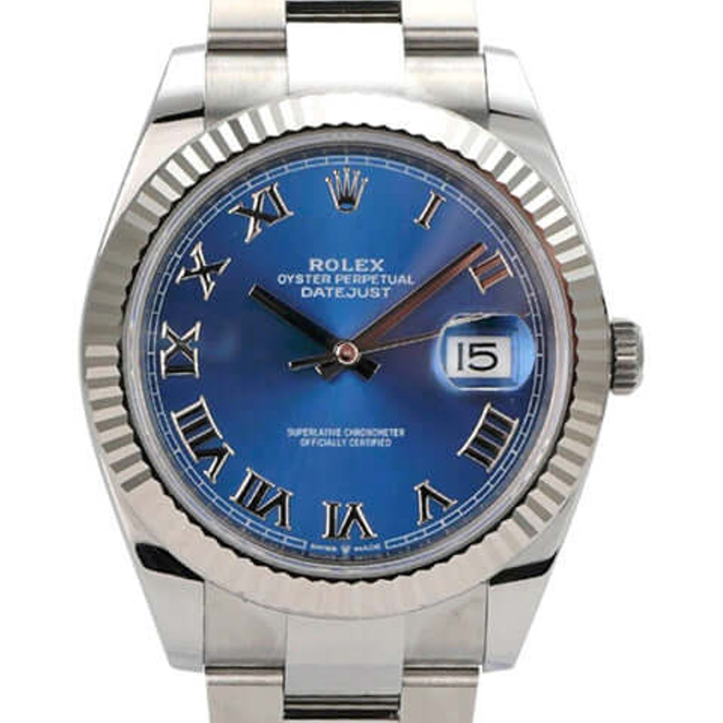 Rolex Datejust 41 126334 (2020) - Blue dial 41 mm Steel case (1/8)