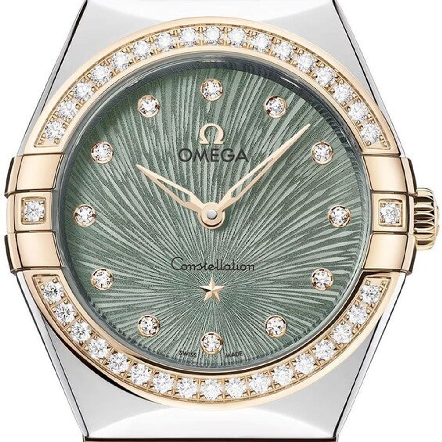 Omega Constellation 131.25.28.60.60.001 (2026) - Green dial 28 mm Gold/Steel case (1/1)