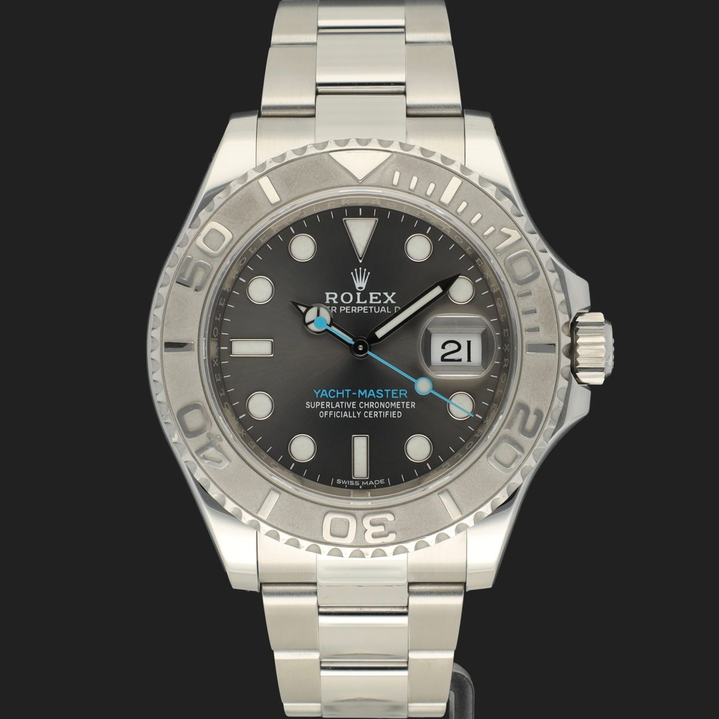 Rolex Yacht-Master 40 116622 (2019) - Grey dial 40 mm Steel case (2/8)