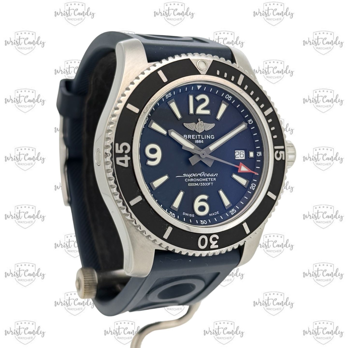 Breitling Superocean 44 A17367D71B1A1 (2019) - Zwart wijzerplaat 44mm Staal (3/8)