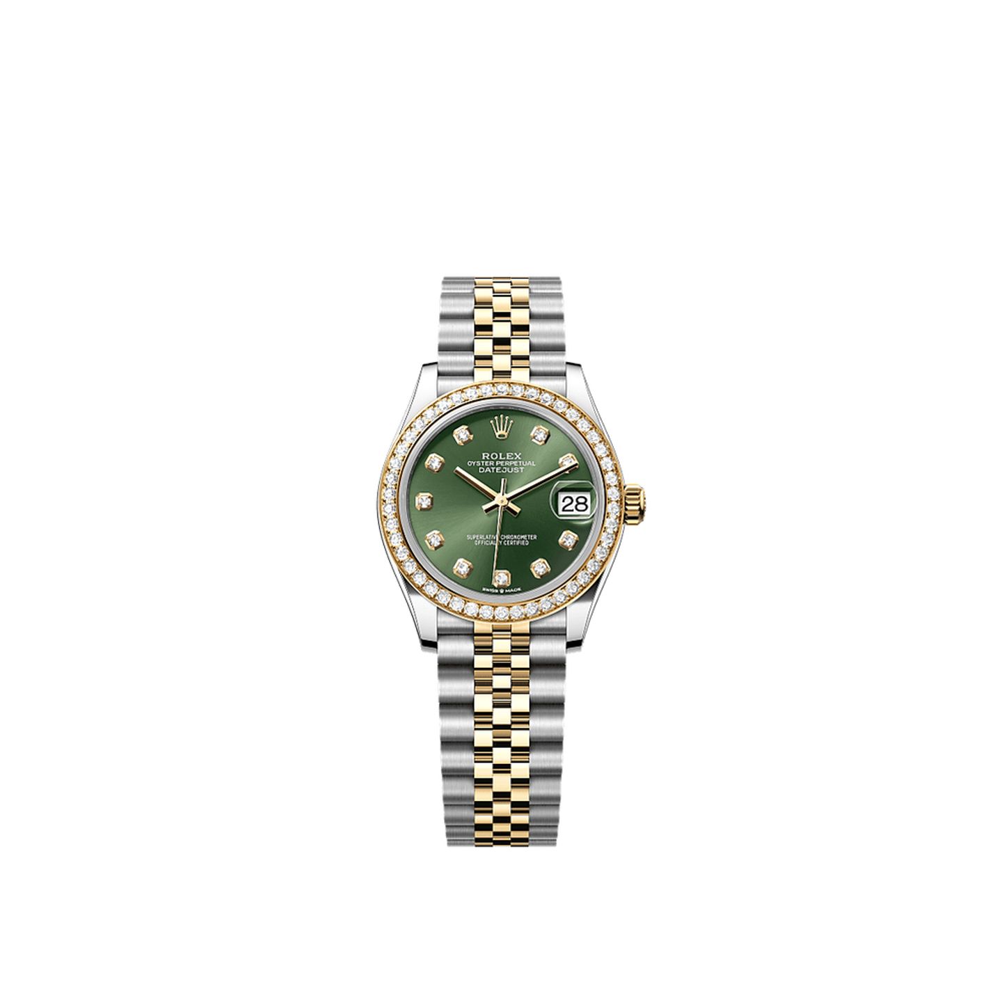 Rolex Datejust 31 278383RBR (2025) - Green dial 31 mm Gold/Steel case (1/1)