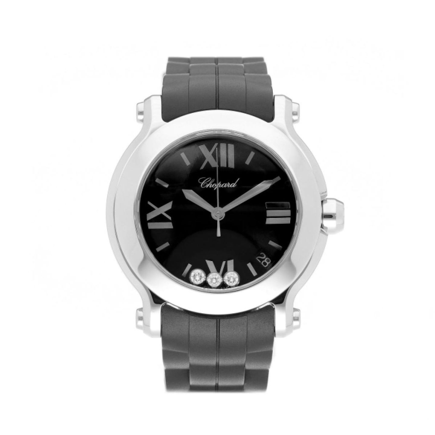 Chopard Happy Sport 278475-3016 (2009) - White dial 36 mm Steel case (1/5)