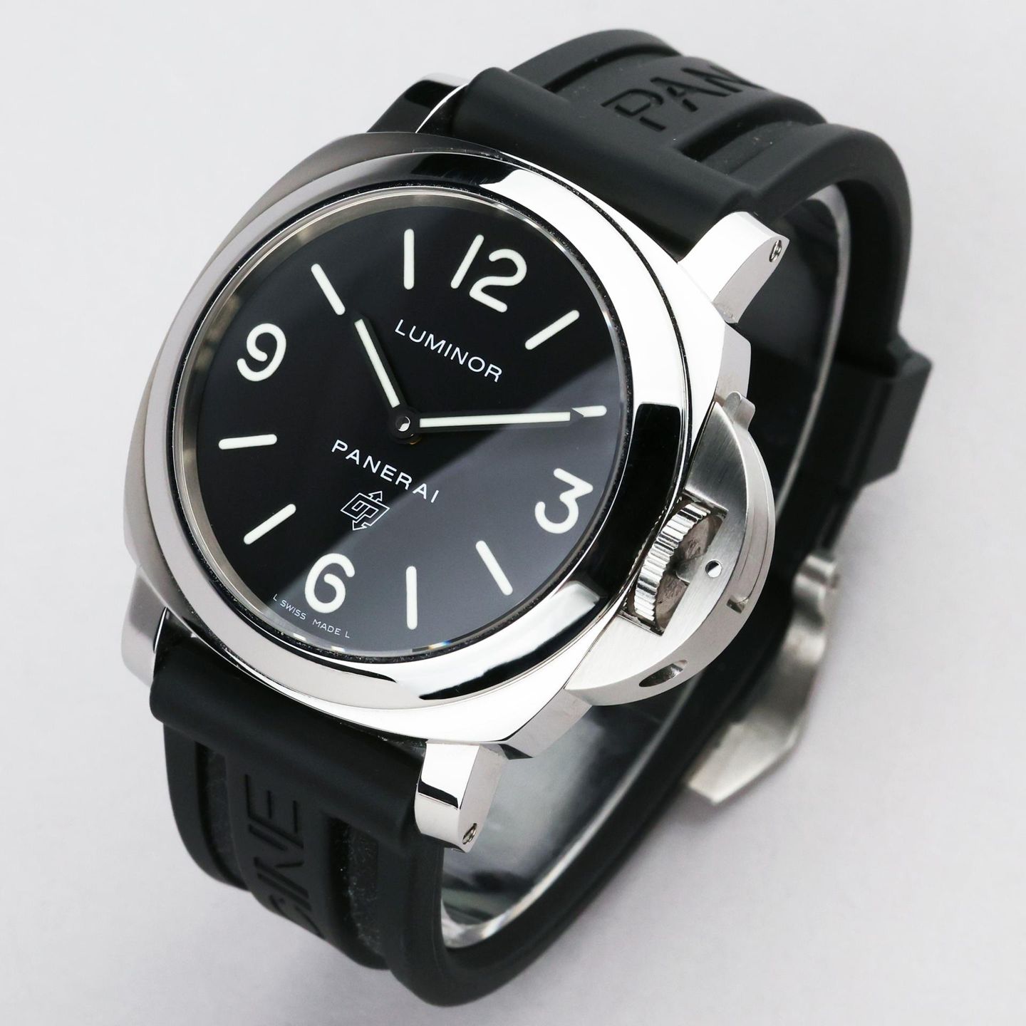 Panerai Luminor Base Logo PAM01000 (2010) - Black dial 44 mm Steel case (5/8)