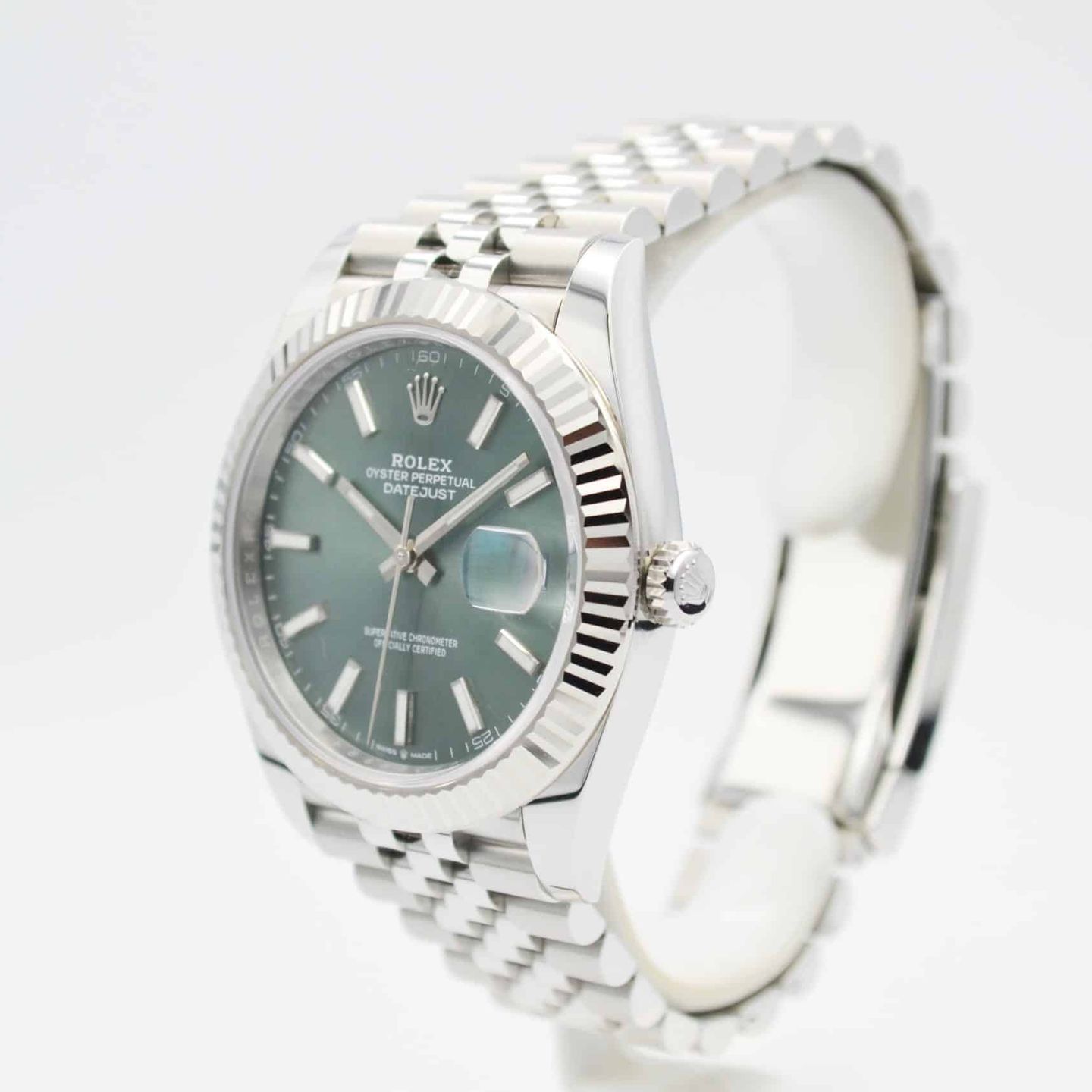 Rolex Datejust 41 126334 (2024) - Groen wijzerplaat 41mm Staal (2/7)