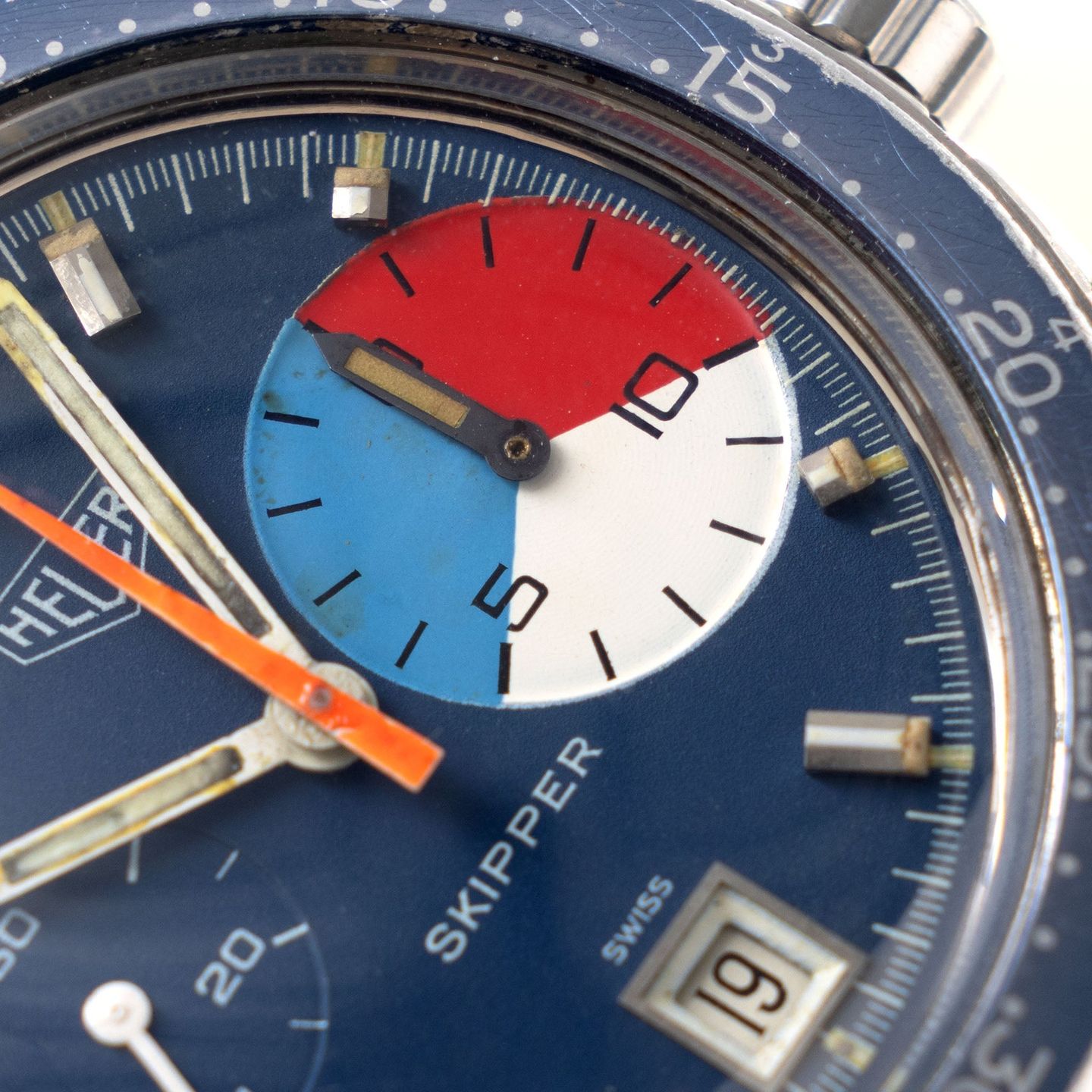 Heuer Vintage 73463 (1970) - Blauw wijzerplaat 42mm Staal (2/8)