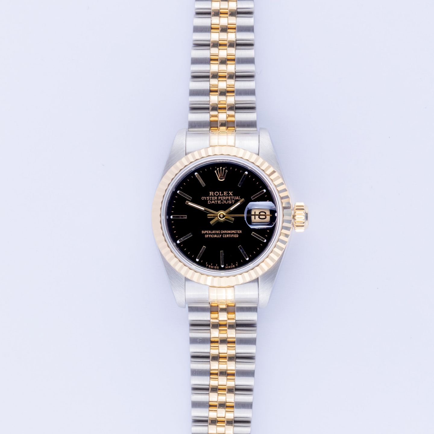 Rolex Lady-Datejust 69173 (1990) - 26mm Goud/Staal (3/8)