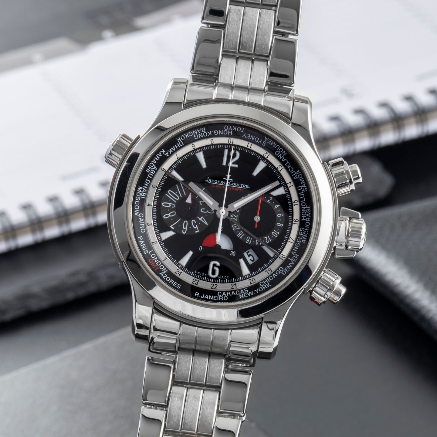 Jaeger-LeCoultre Master Compressor Extreme Q1768170 (2010) - Zwart wijzerplaat 46mm Staal (3/8)