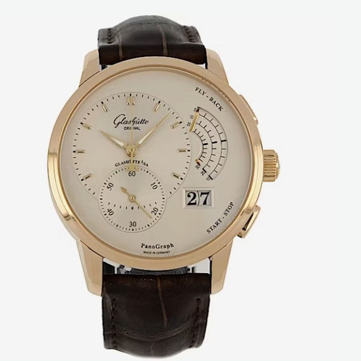 Glashütte Original PanoGraph 1-61-03-25-15-02 (2025) - Silver dial 40 mm Red Gold case (1/1)