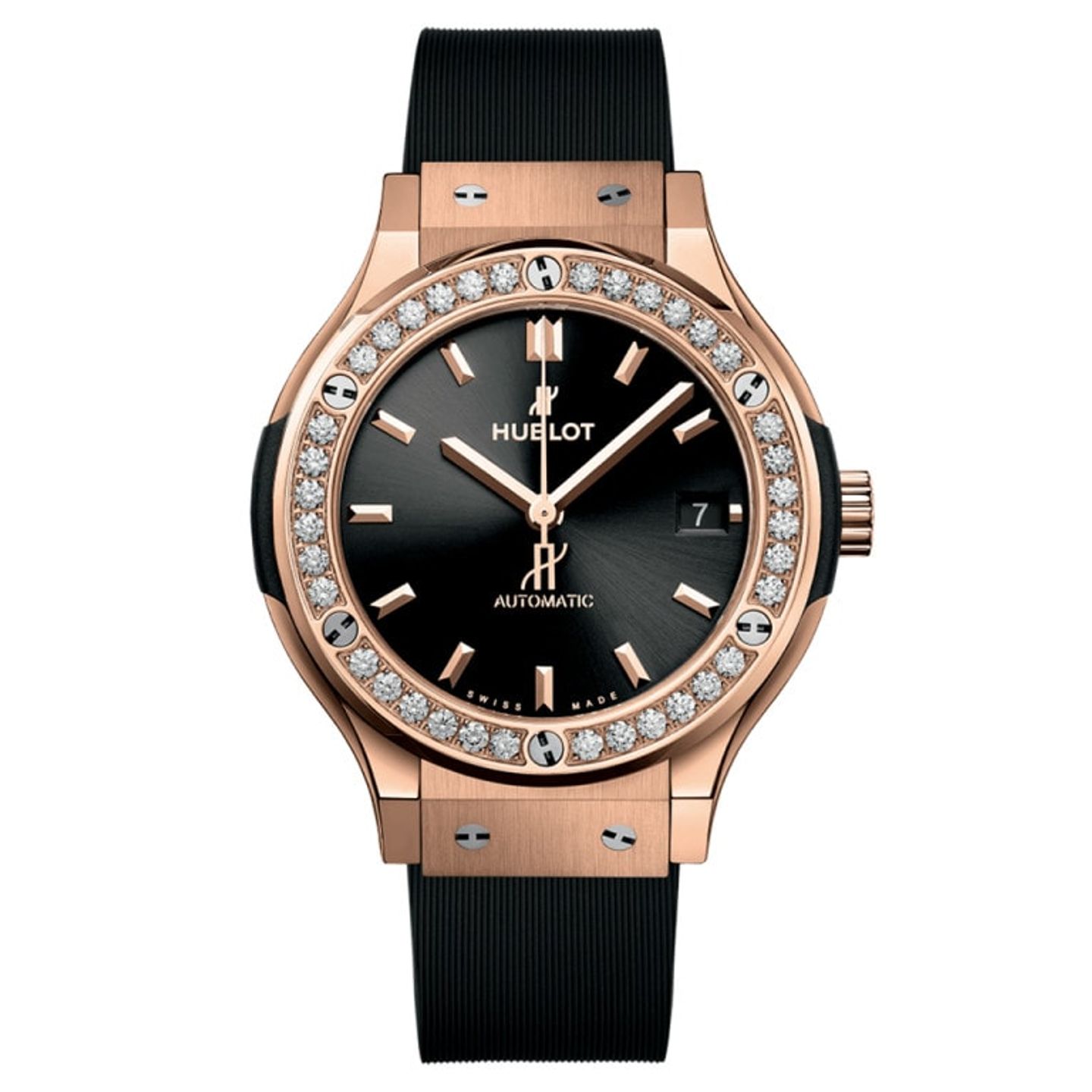 Hublot Classic Fusion 565.OX.1480.RX.1204 (2026) - Black dial 38 mm Rose Gold case (1/1)