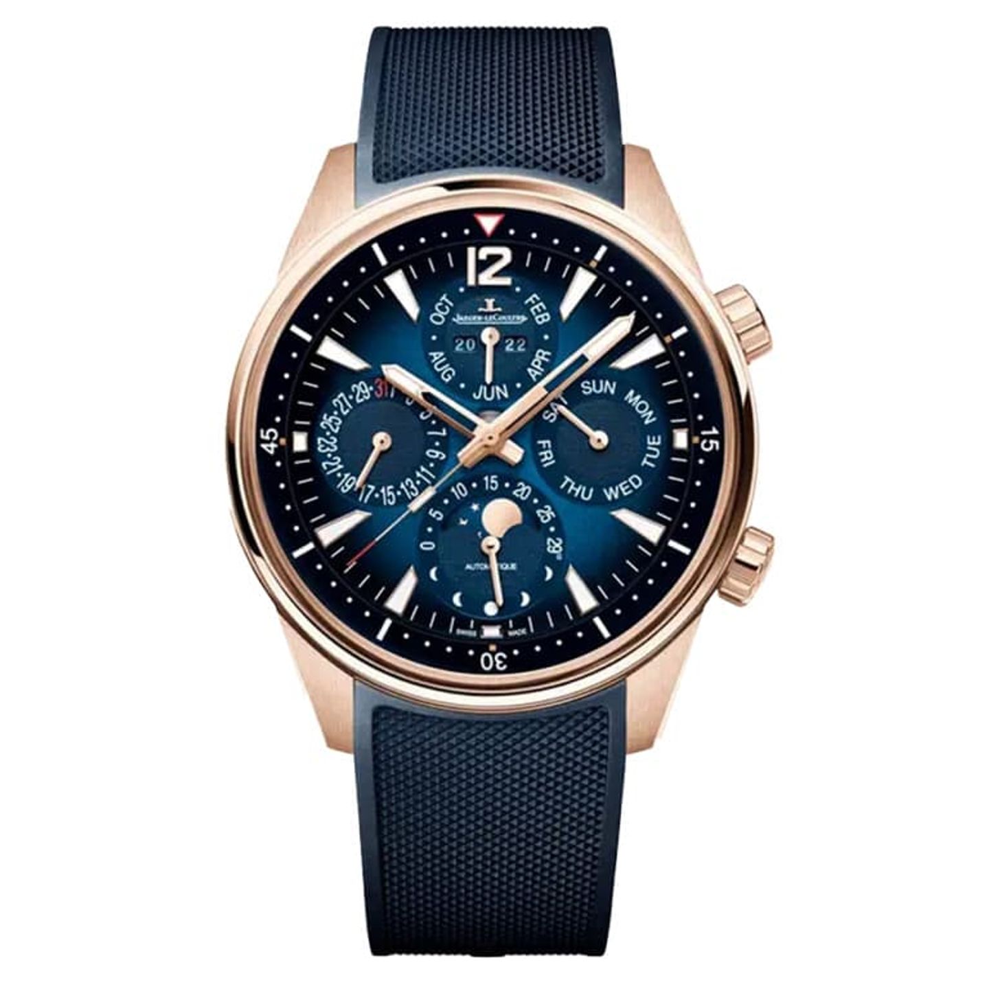 Jaeger-LeCoultre Polaris Q9082680 (2023) - Blauw wijzerplaat 42mm Roségoud (1/1)