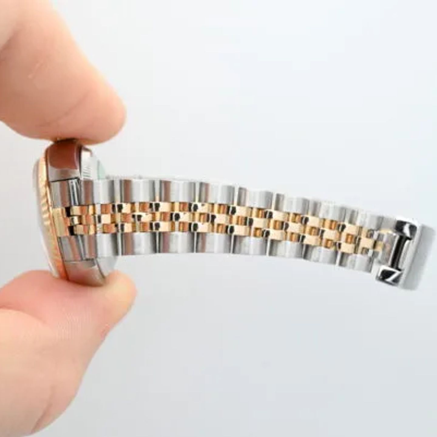 Rolex Lady-Datejust 69173 (1996) - Champagne dial 26 mm Gold/Steel case (7/7)