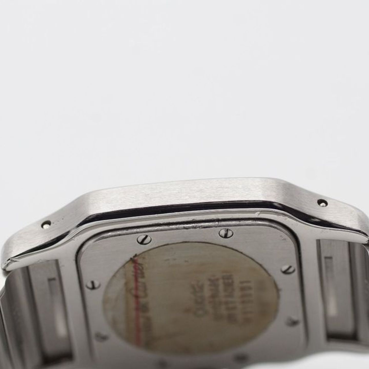 Cartier Santos 119901 (1990) - White dial 29 mm Gold/Steel case (3/8)
