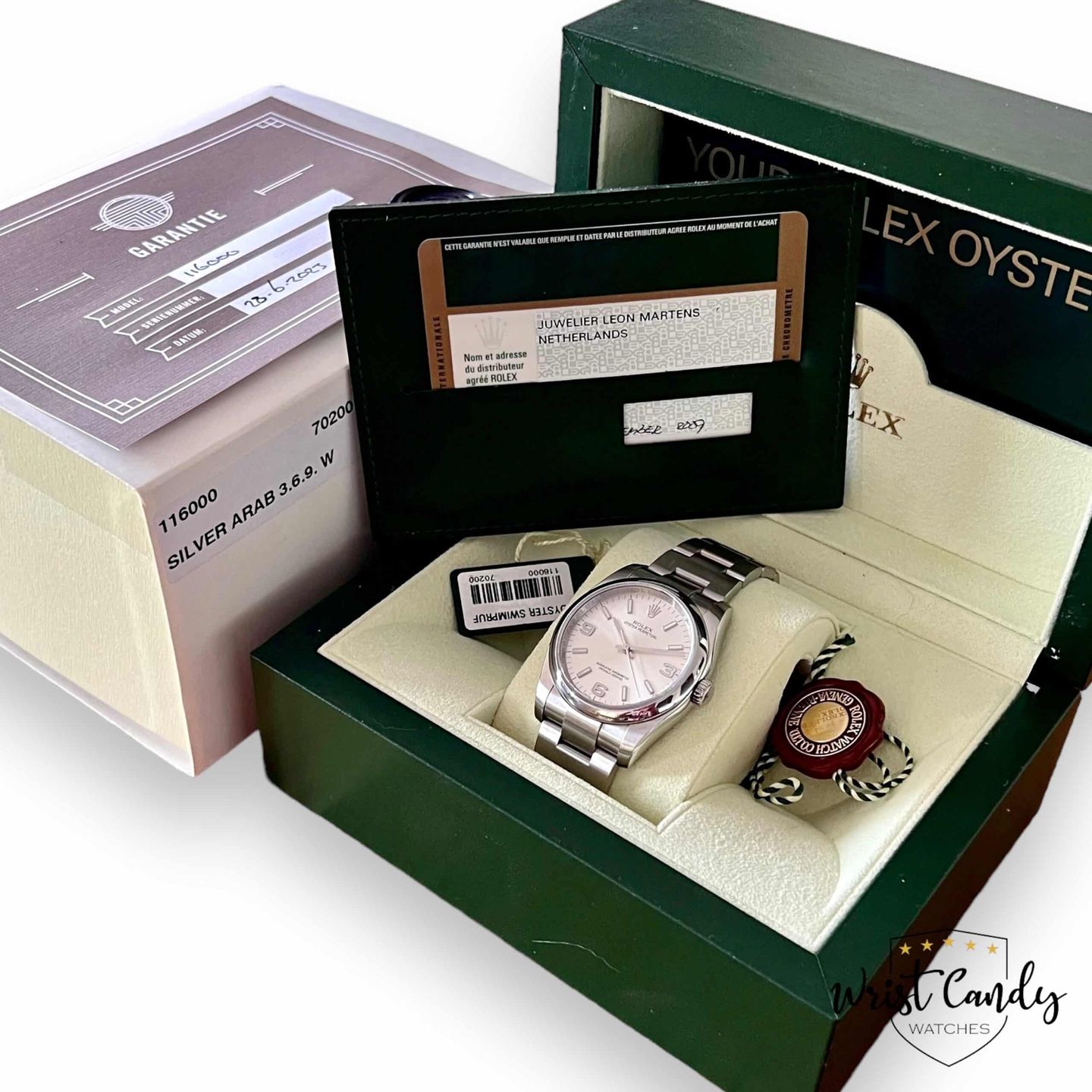 Rolex Oyster Perpetual 36 116000 (2009) - Zilver wijzerplaat 36mm Staal (8/8)