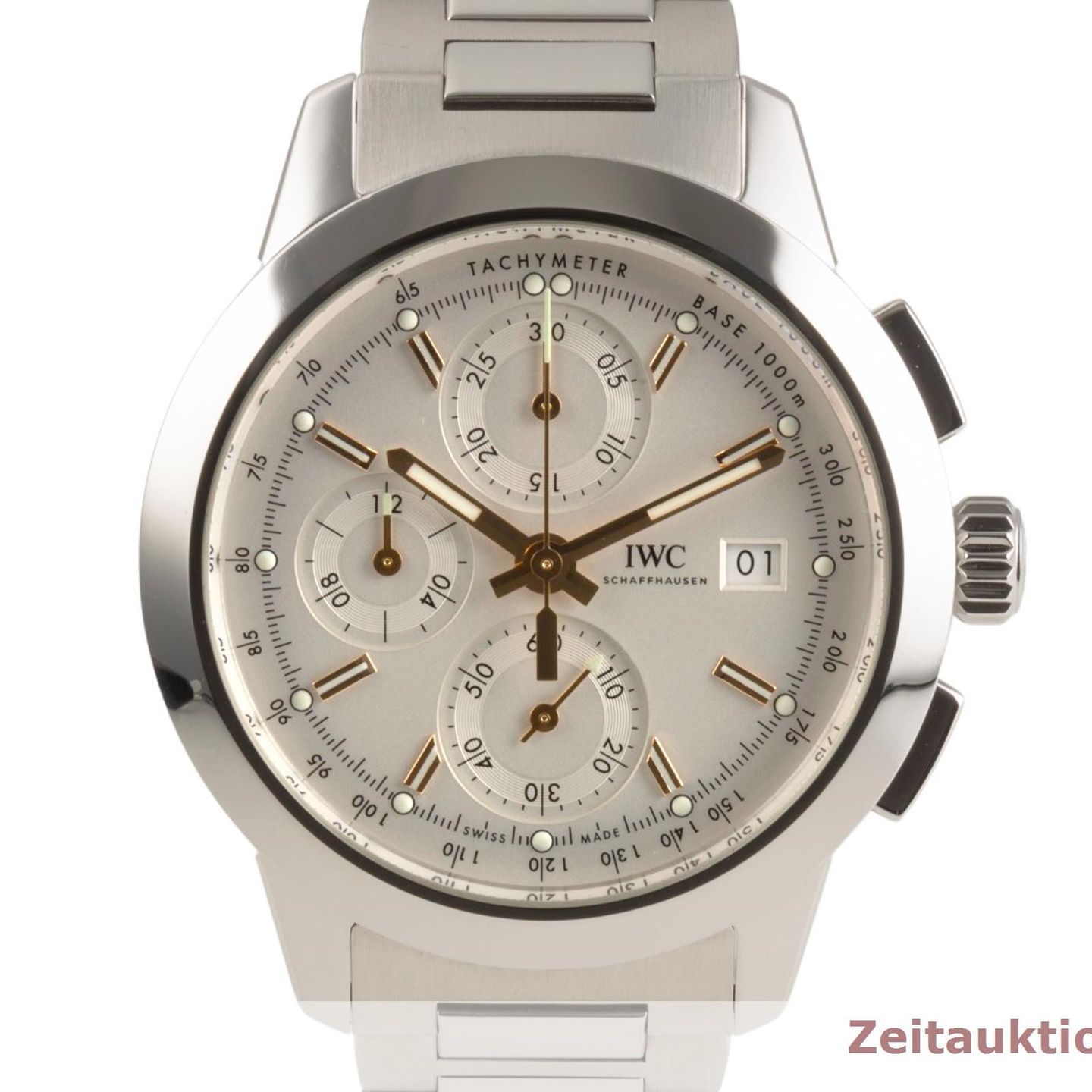 IWC Ingenieur Chronograph IW380801 (2020) - Silver dial 42 mm Steel case (8/8)