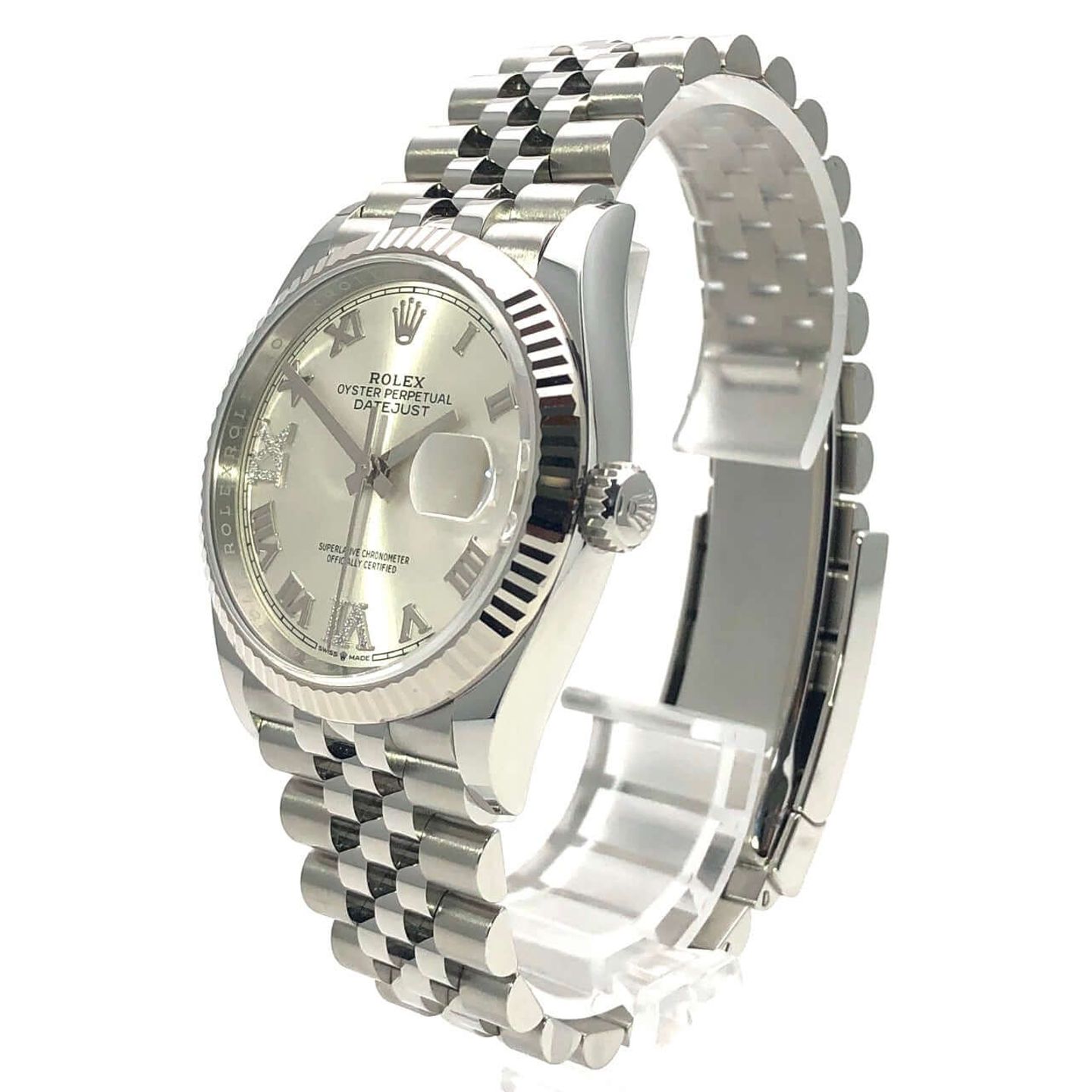 Rolex Datejust 36 126234 (2025) - Silver dial 36 mm Steel case (3/8)