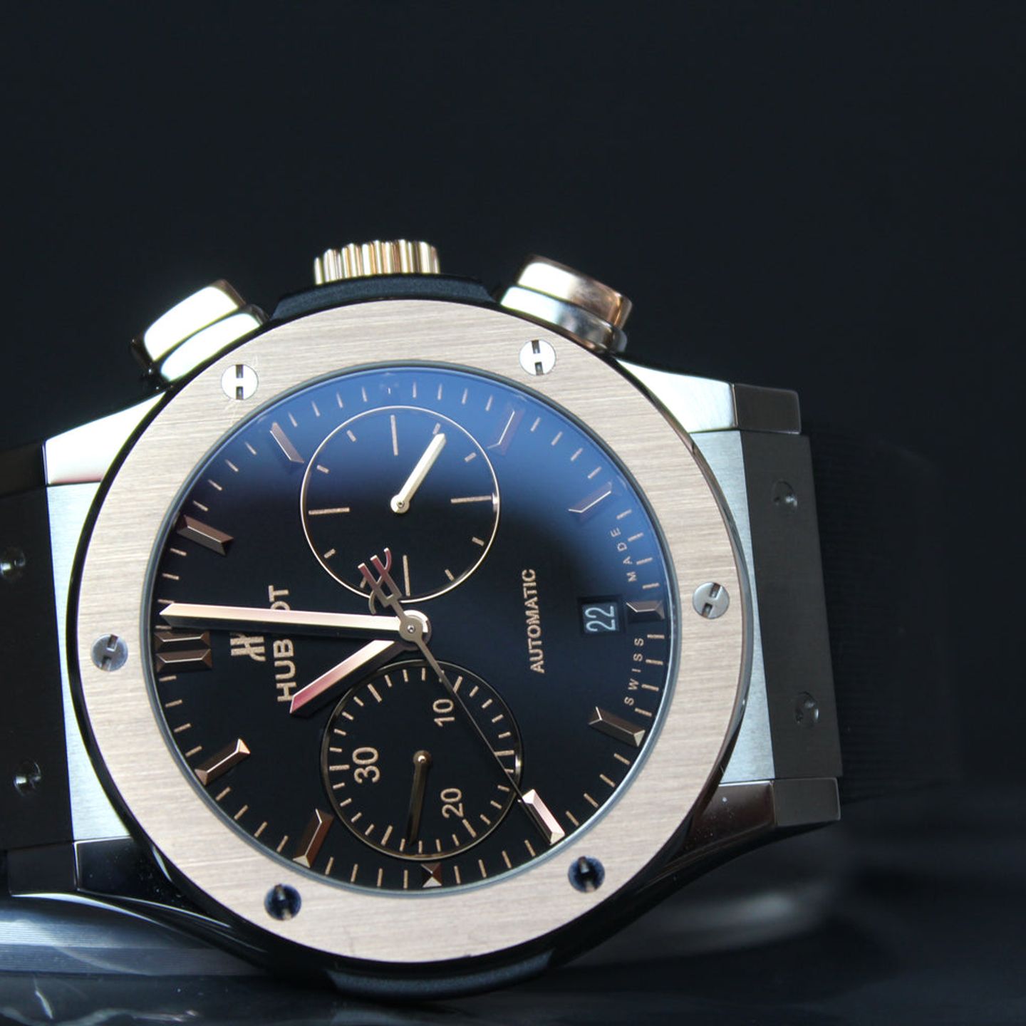 Hublot Classic Fusion Chronograph 521.NO.1181.RX (2025) - Black dial 45 mm Titanium case (1/2)