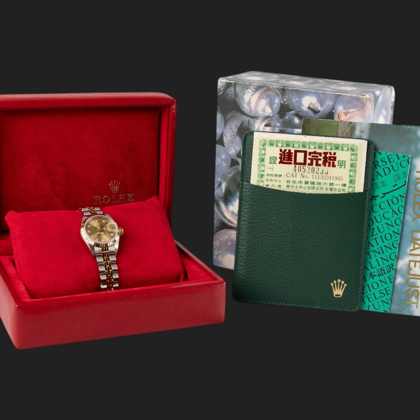 Rolex Lady-Datejust 69173 (1994) - Champagne dial 26 mm Gold/Steel case (8/8)