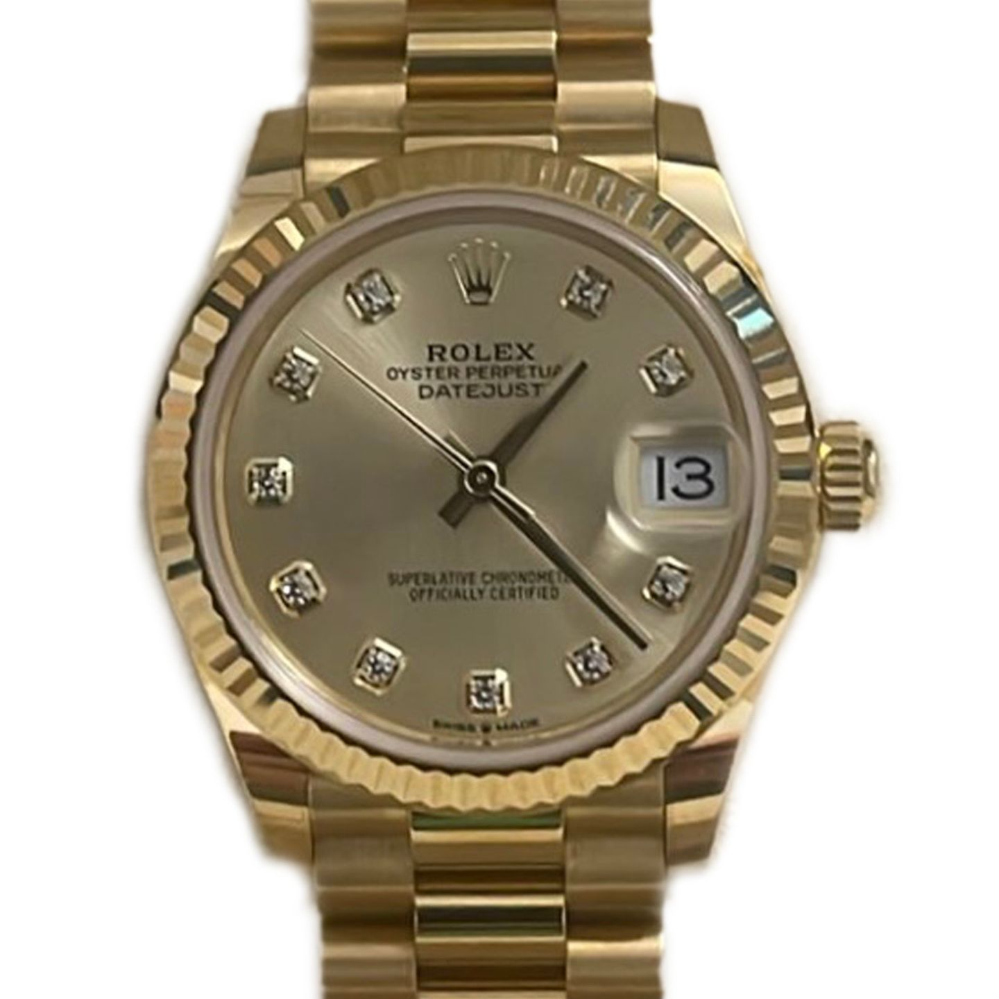 Rolex Datejust 31 278278 (2024) - Zilver wijzerplaat 31mm Geelgoud (1/1)