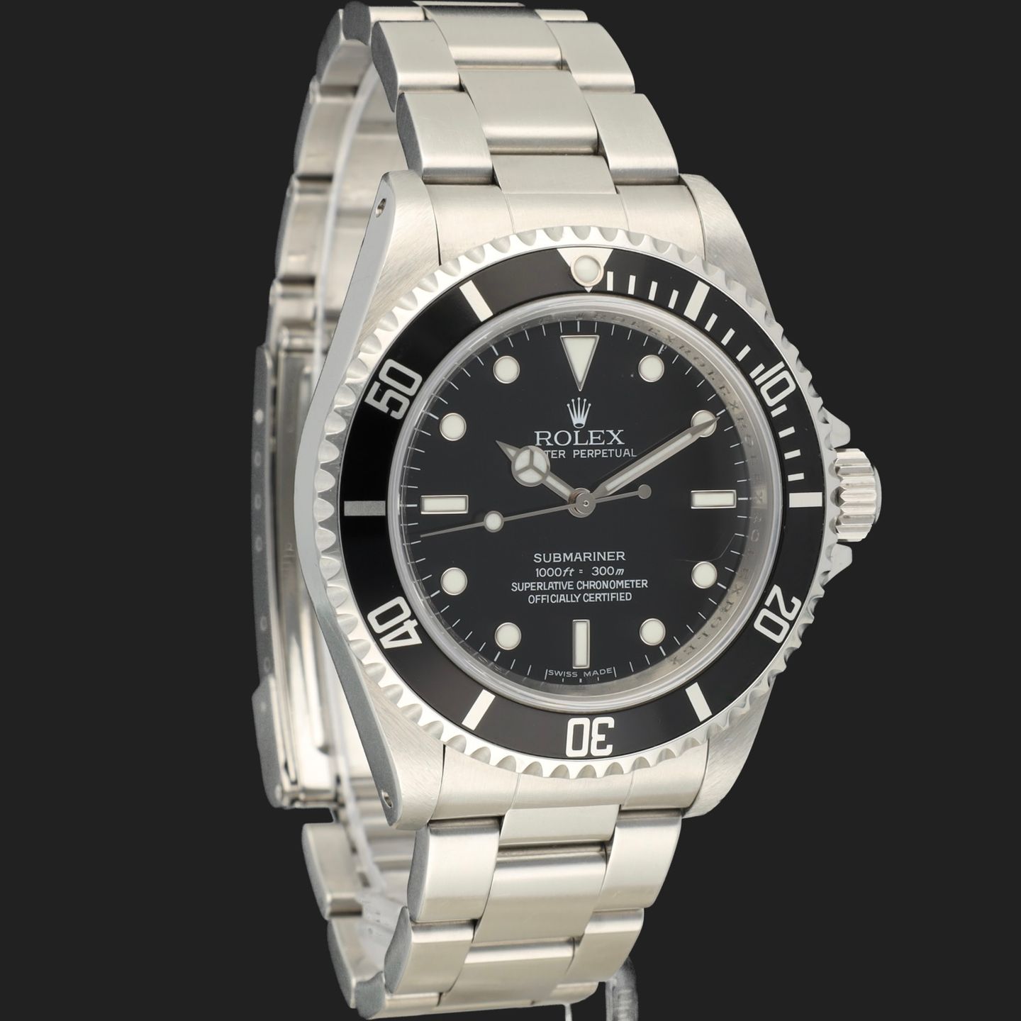 Rolex Submariner No Date 14060M (2008) - Zwart wijzerplaat 40mm Staal (4/8)