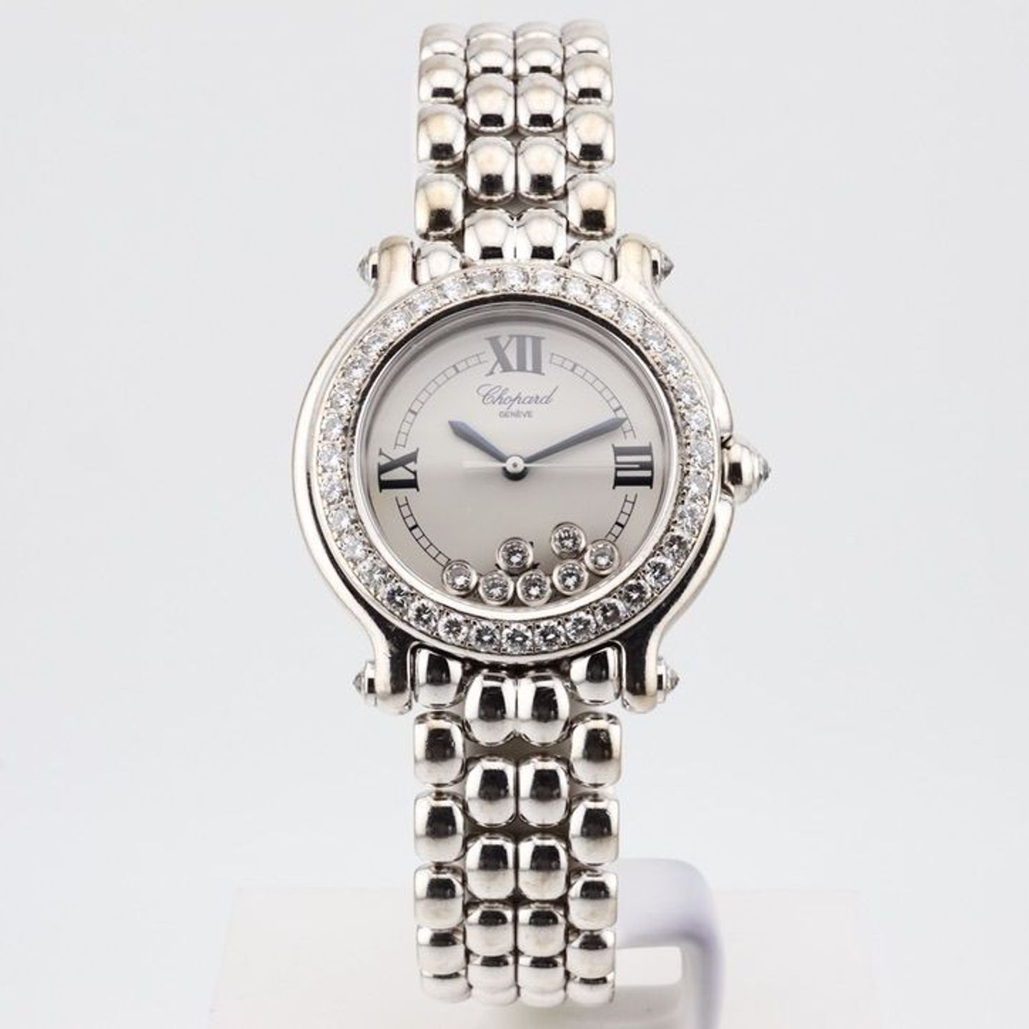 Chopard Happy Sport 27/6137-1015 (Unknown (random serial)) - Silver dial 32 mm White Gold case (2/3)