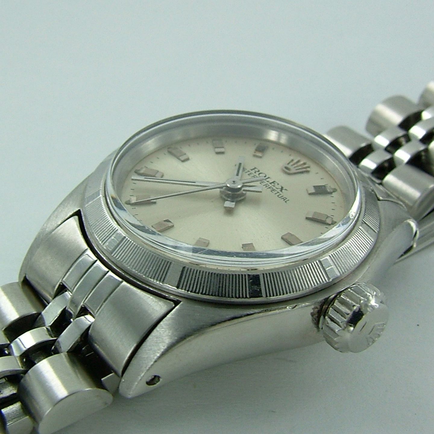 Rolex Oyster Perpetual - (1972) - Silver dial 26 mm Steel case (4/4)