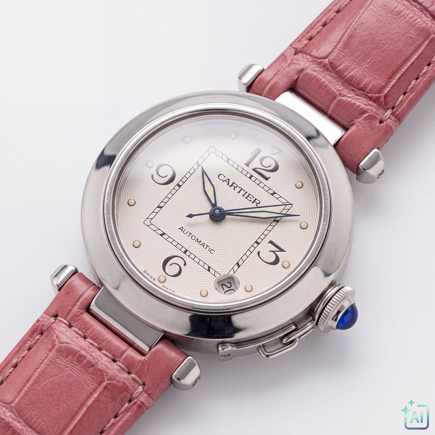 Cartier Pasha C W31044M7 (2023) - 35mm Staal (3/4)