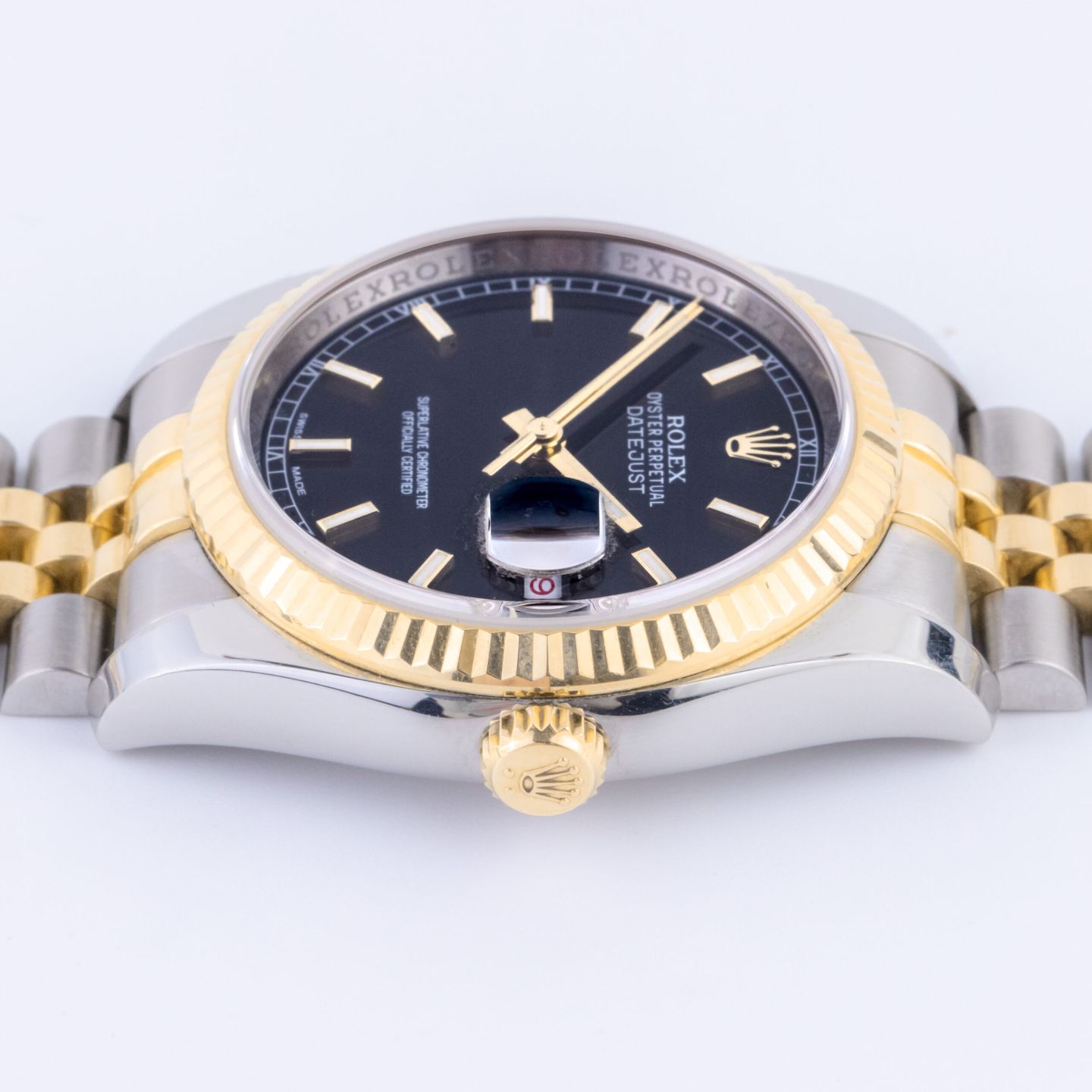 Rolex Datejust 36 116233 (2014) - Black dial 36 mm Gold/Steel case (6/8)
