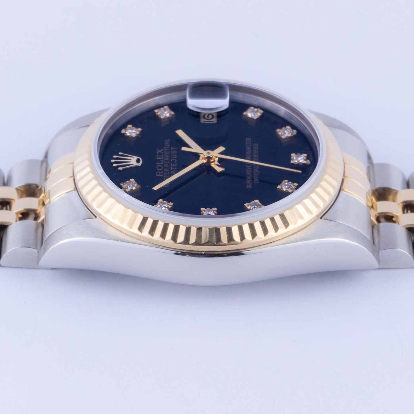 Rolex Datejust 31 68273 (1994) - Black dial 31 mm Gold/Steel case (6/8)