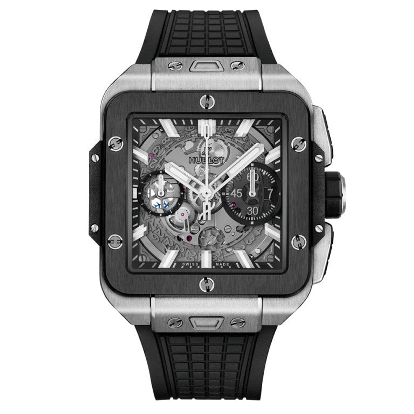 Hublot Square Bang 821.NM.0170.RX (2025) - Transparant wijzerplaat 42mm Titanium (1/1)