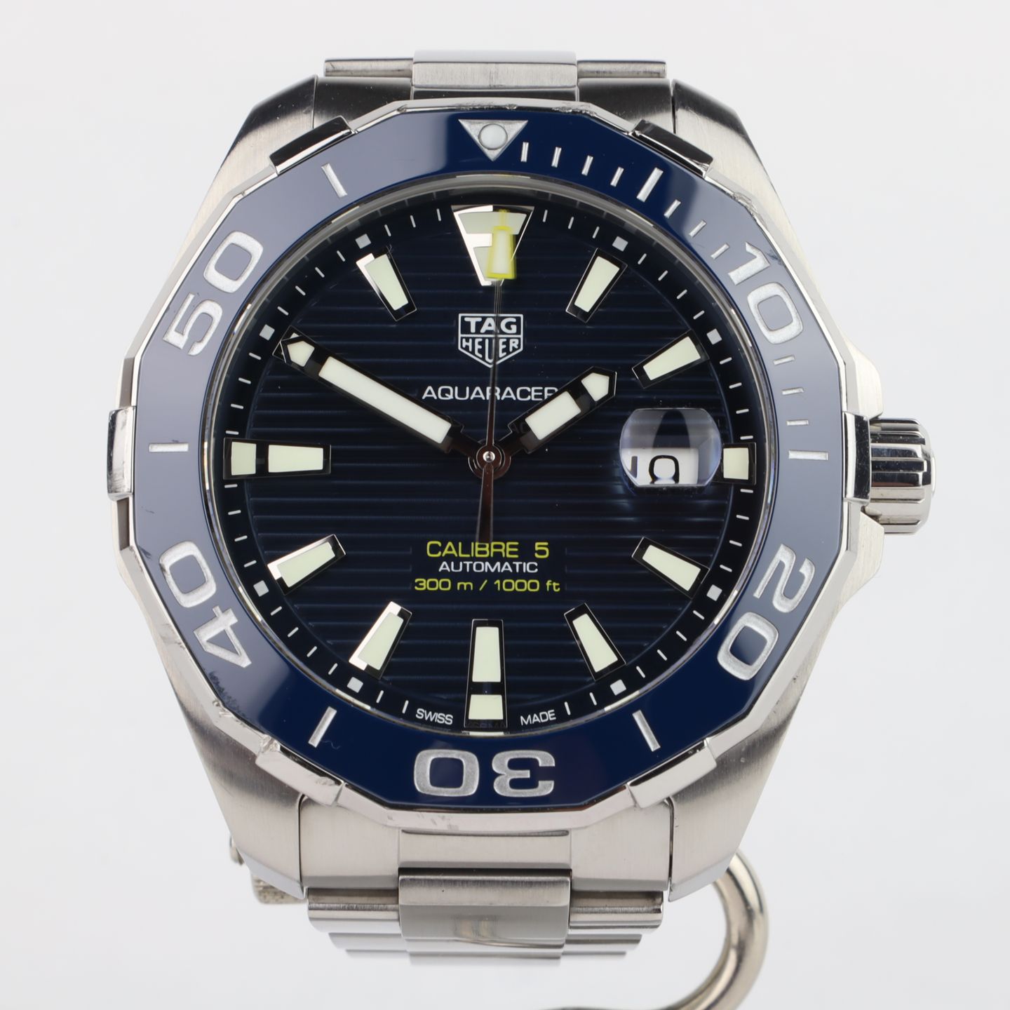 TAG Heuer Aquaracer 300M WAY201B (2020) - Blue dial 43 mm Steel case (2/8)