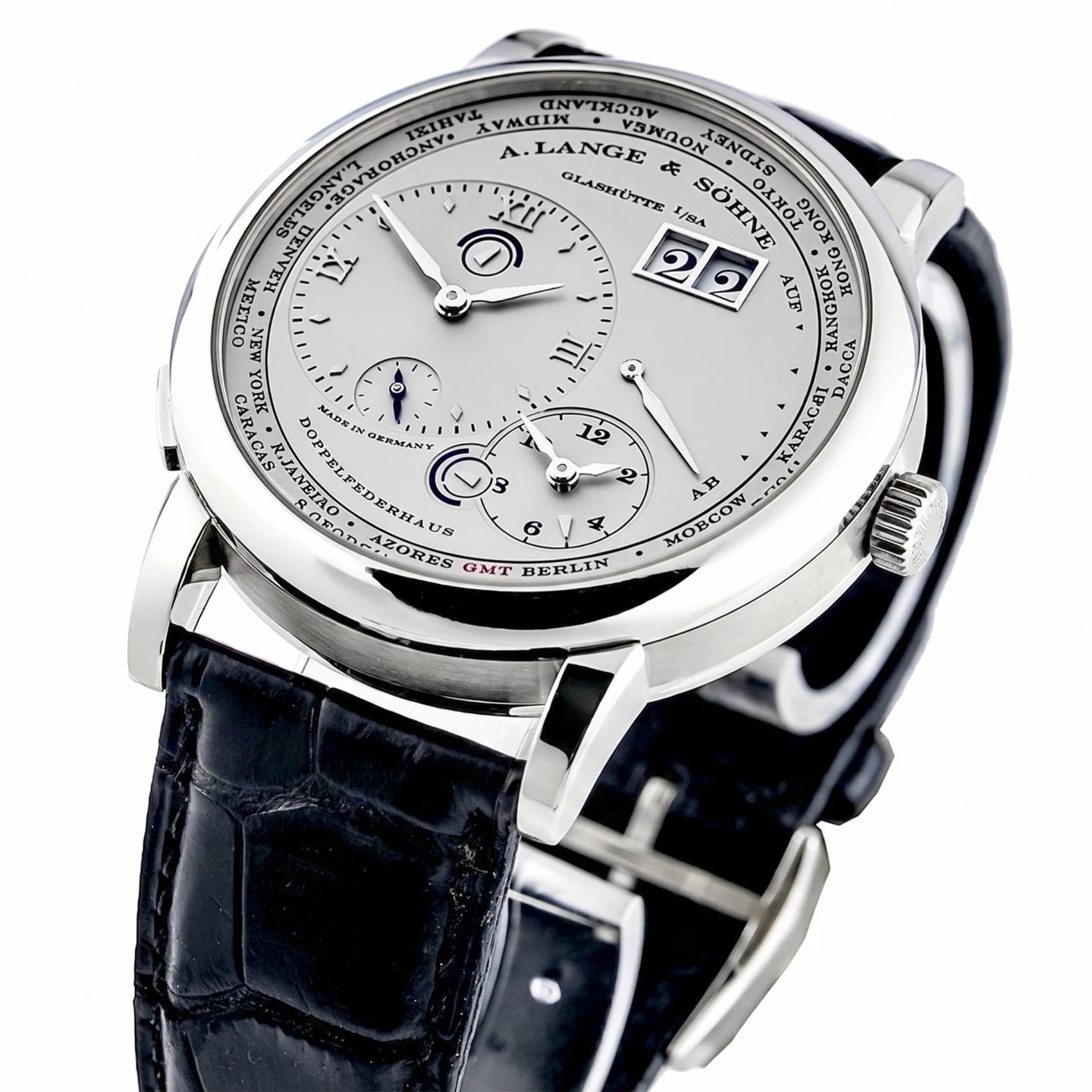 A. Lange & Söhne Lange 1 101.001 (2005) - Silver dial 42 mm Yellow Gold case (5/7)