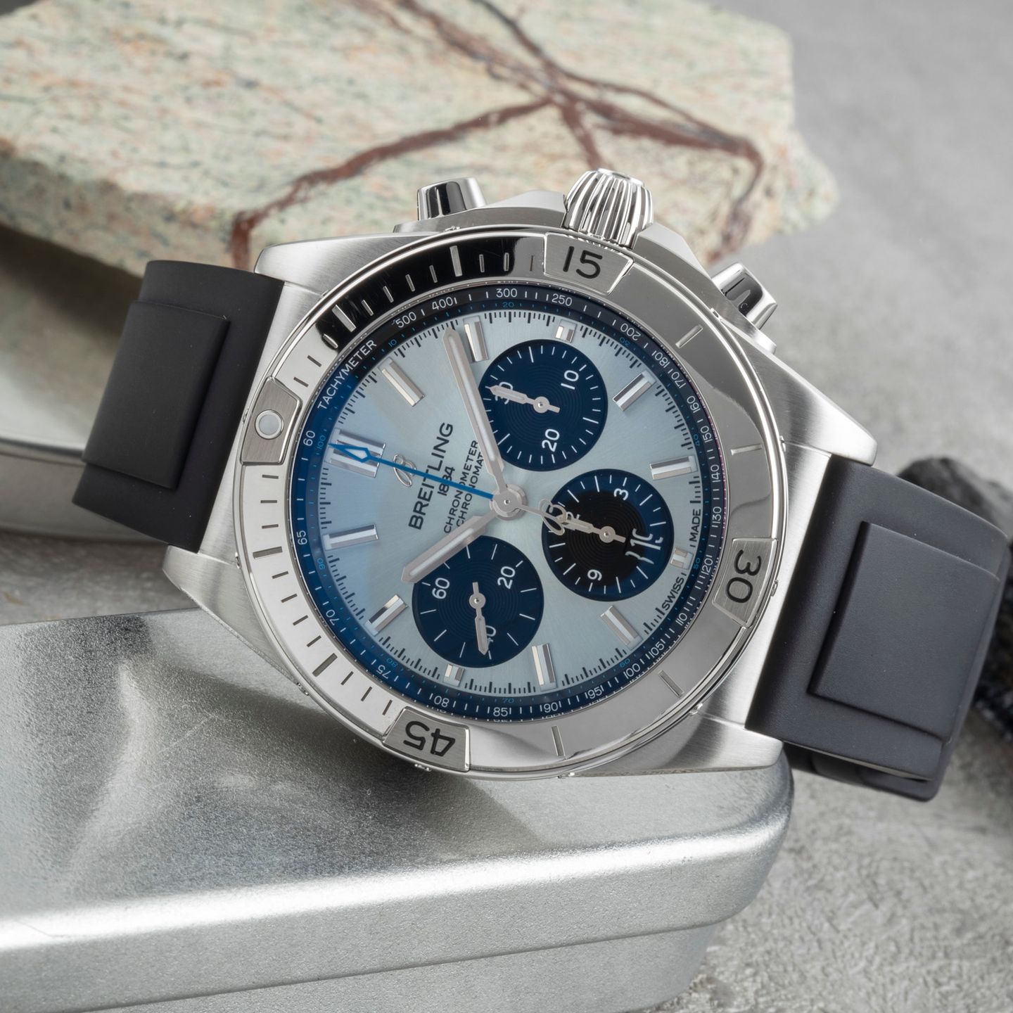 Breitling Chronomat 42 PB0134101C1S1 (Onbekend (willekeurig serienummer)) - Blauw wijzerplaat 42mm Staal (2/8)