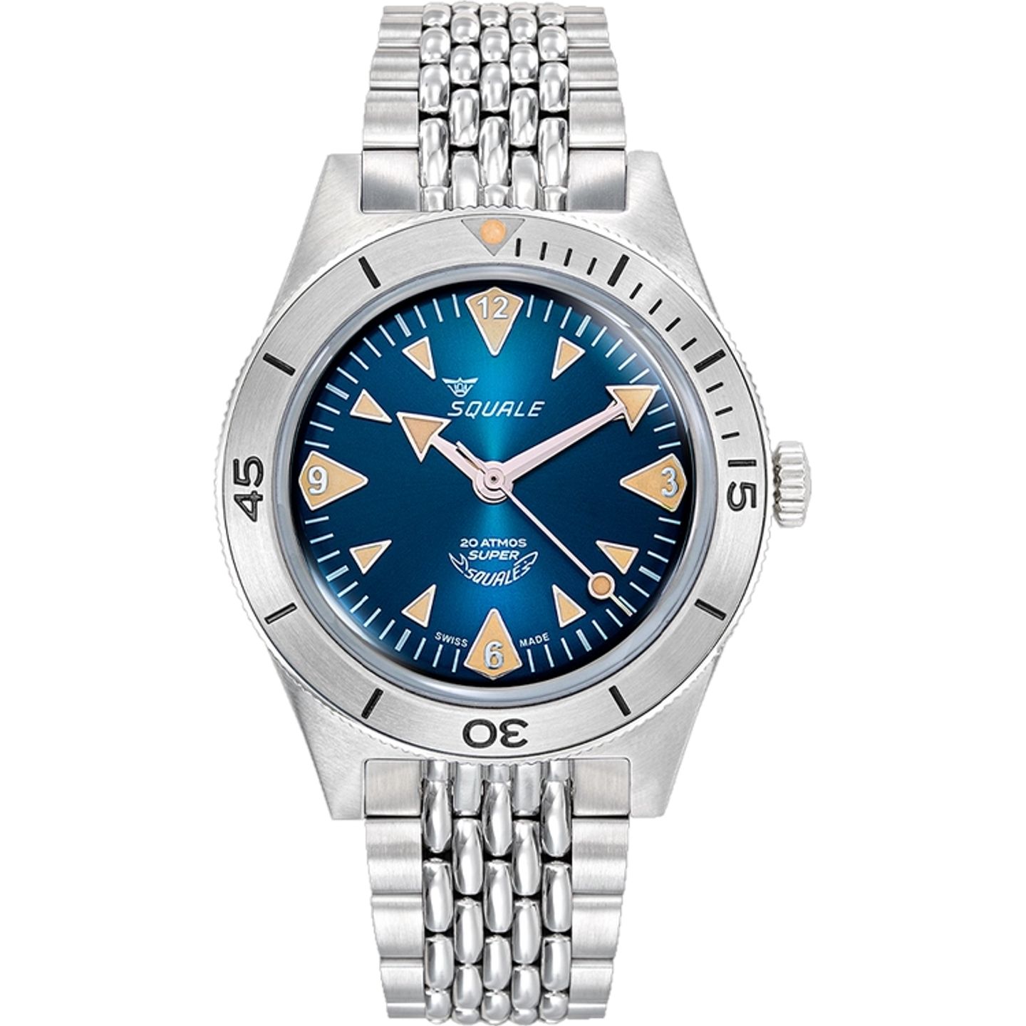 Squale Super Squale SUPERSSABL.AC (2026) - Blue dial 38 mm Steel case (1/1)