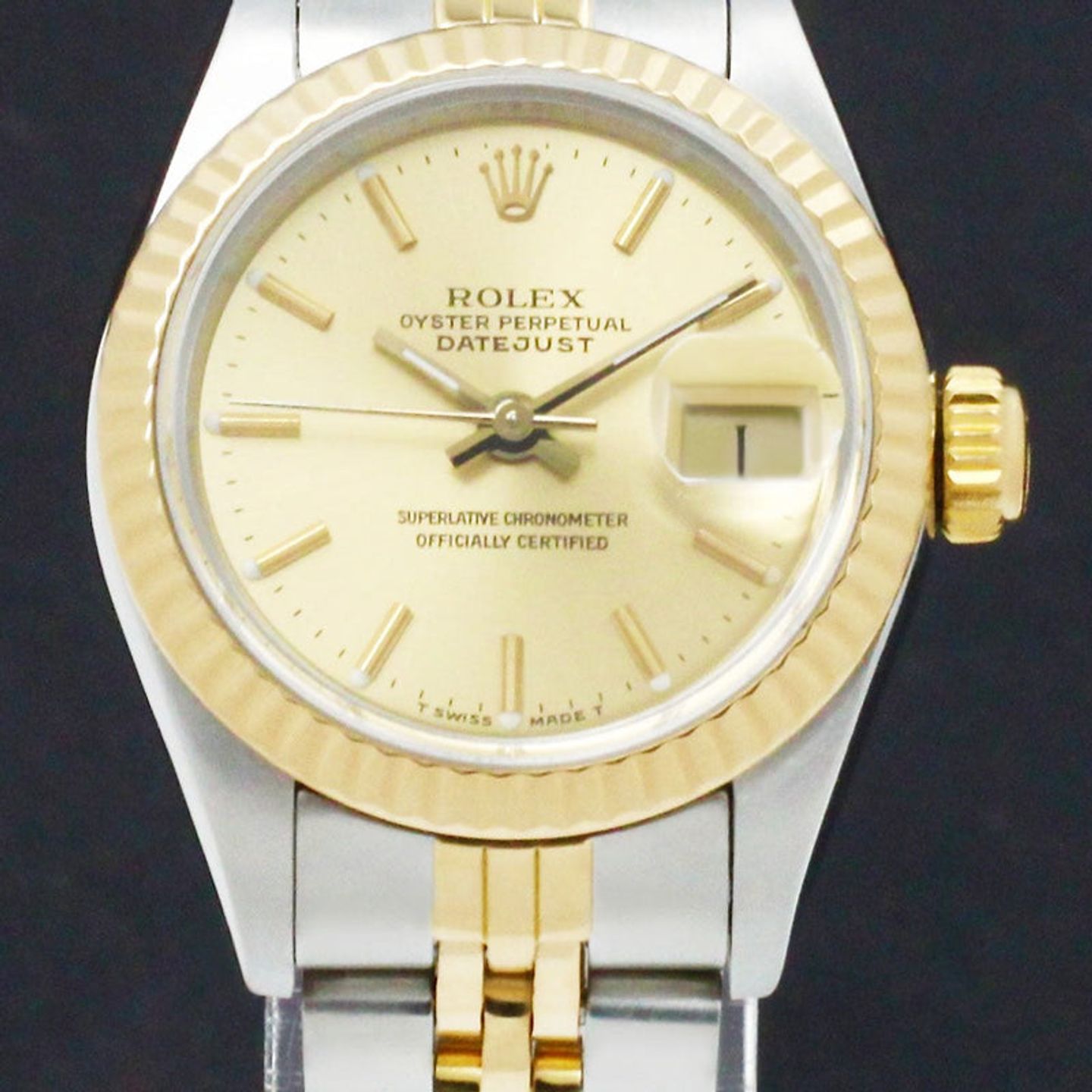 Rolex Lady-Datejust 69173 (1988) - Goud wijzerplaat 26mm Goud/Staal (1/7)