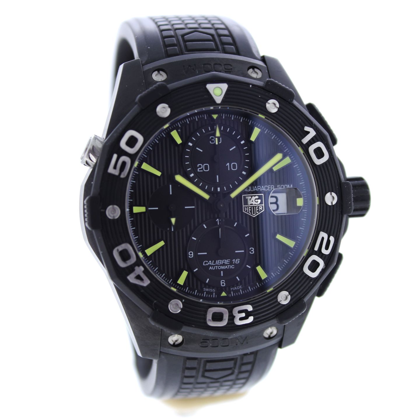 TAG Heuer Aquaracer 500M CAJ2180.FT6023 (2012) - Black dial 44 mm Titanium case (5/7)
